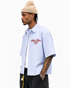 Hidden Archive Blue Striped Boxy Shirt