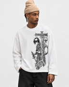 Fallen Knight White Waffle Tee
