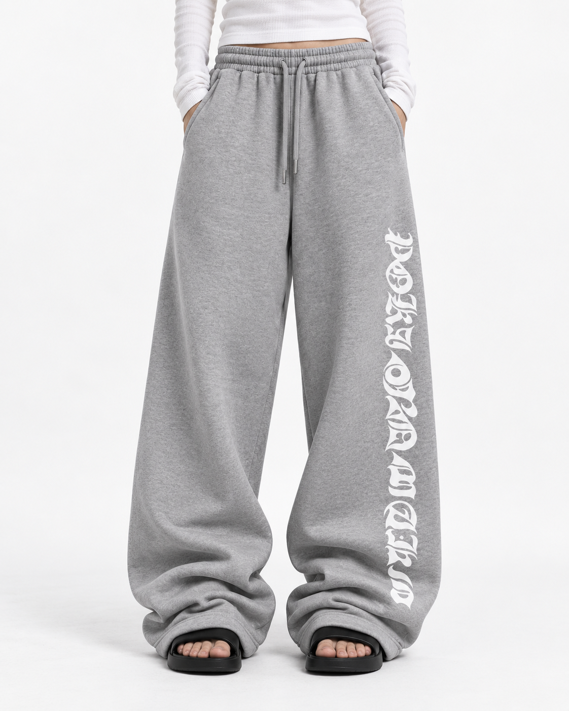 Poison Grip Grey Baggy Sweat Pant