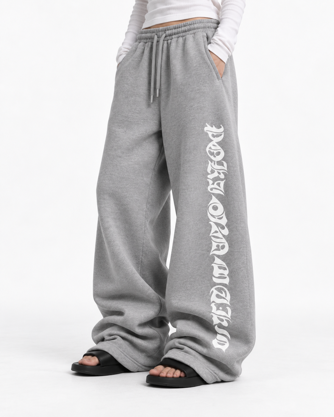 Poison Grip Grey Baggy Sweat Pant