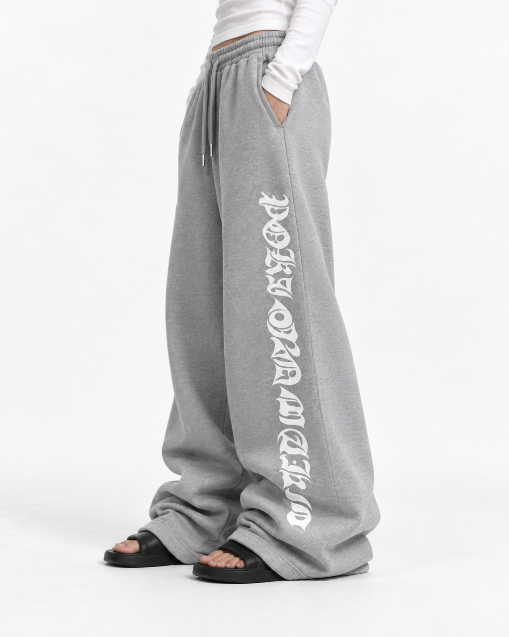 Poison Grip Grey Baggy Sweat Pant