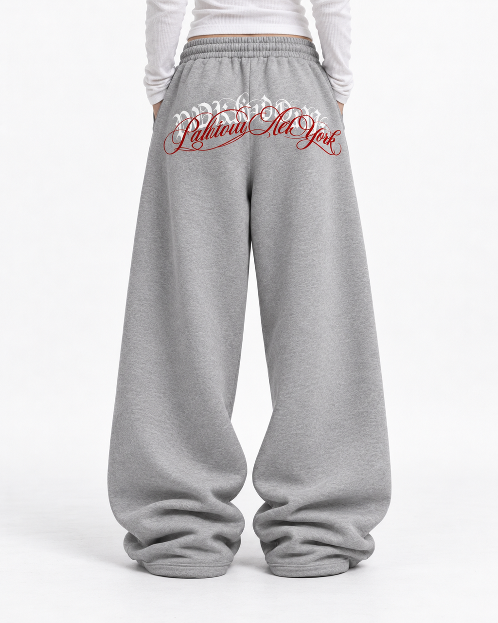 Poison Script Grey Baggy Sweatpant
