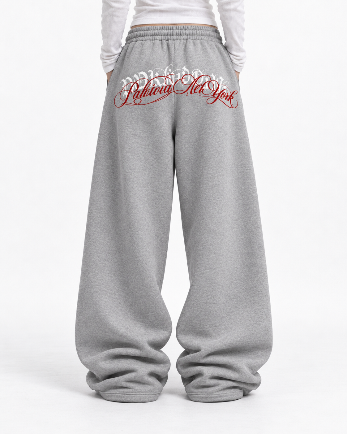Poison Script Grey Baggy Sweatpant