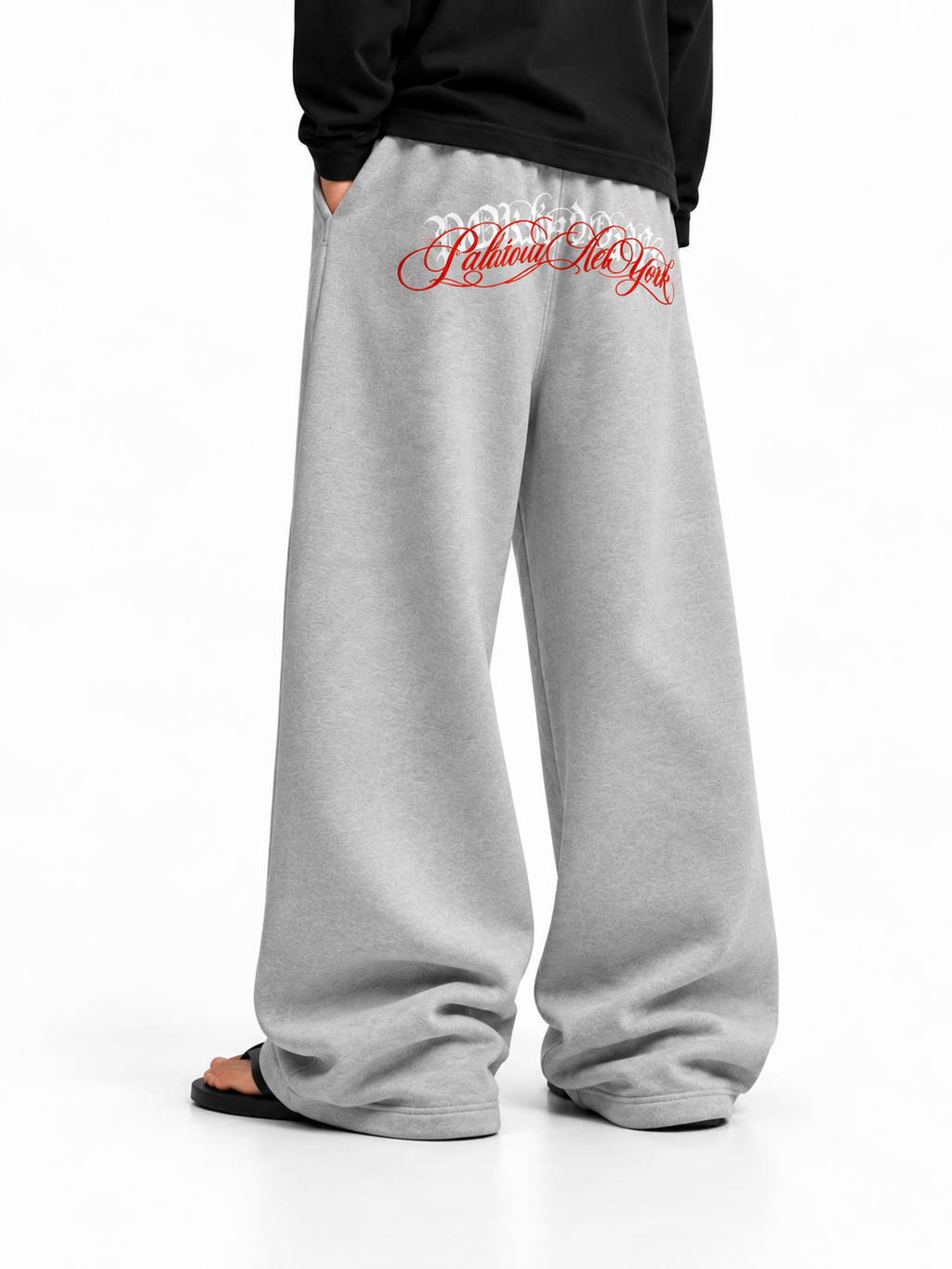 Poison Grip Grey Baggy Sweat Pant