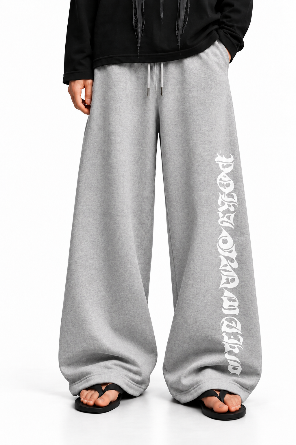 Poison Grip Grey Baggy Sweat Pant