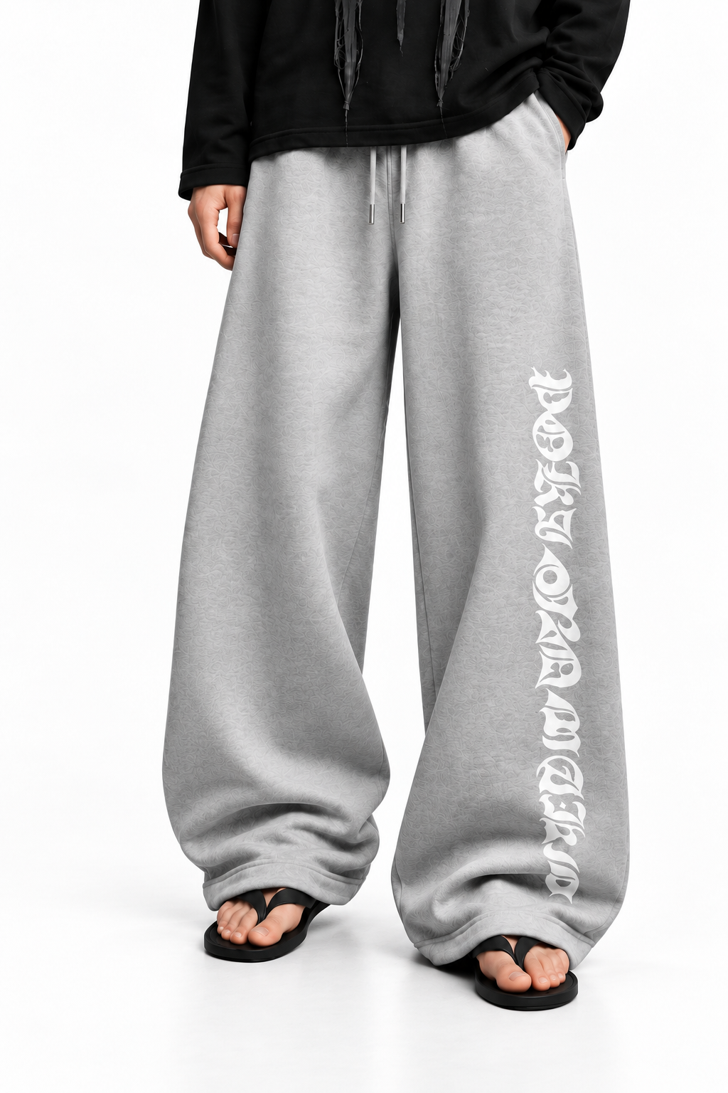 Poison Grip Grey Baggy Sweat Pant