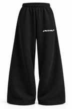 OUTRO Signature Black Baggy Sweatpants