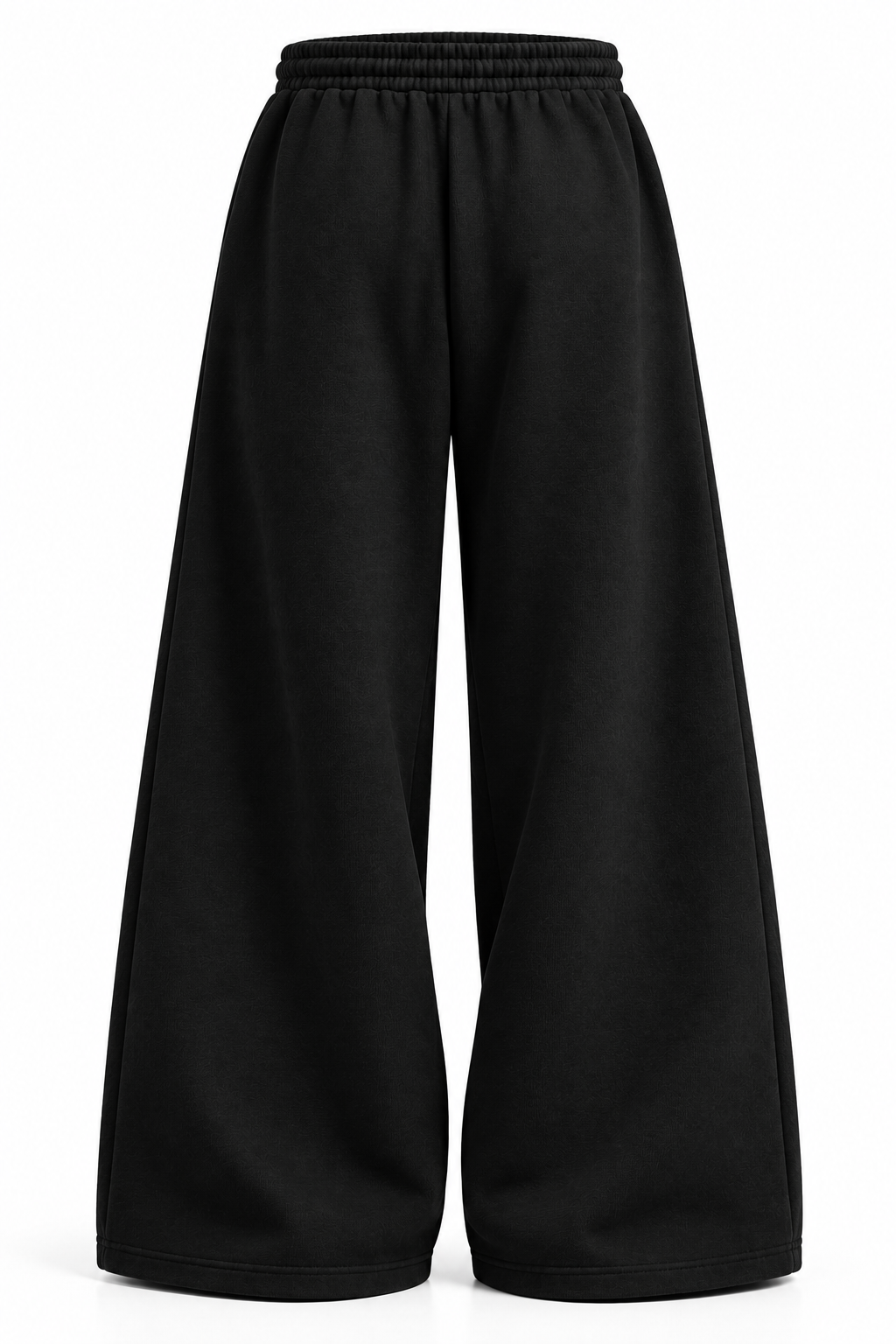 OUTRO Signature Black Baggy Sweatpants