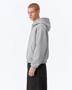 Grey Dual Zip Boxy Hoodie