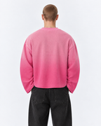 Unforgettable Pink Ombré Waffle Boxy Tee