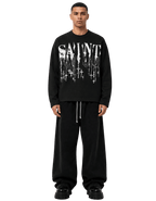 Saint Relic Black Waffle Tee