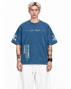 Los Angeles Denim Wash Boxy Fit T-Shirt