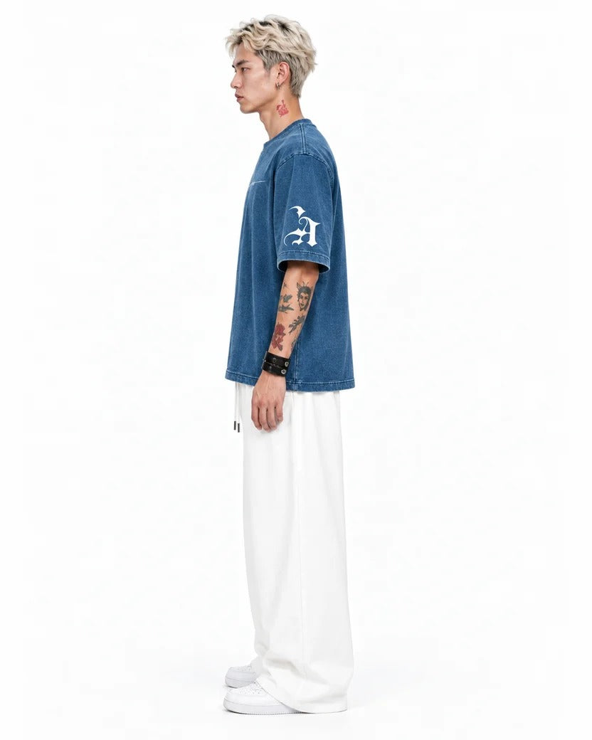 Los Angeles Denim Wash Boxy Fit T-Shirt
